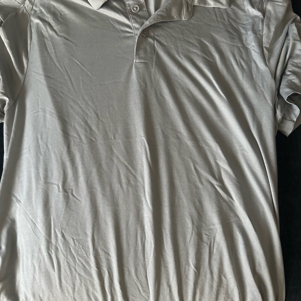 Old Navy Men's Light Gray Polo Shirt